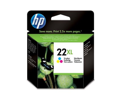 HP cartouche 22XL trois couleurs