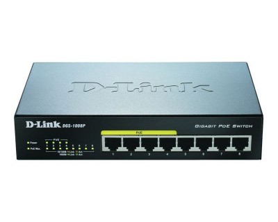 D-Link 8 Port Commutateur PoE DGS-1008P/E