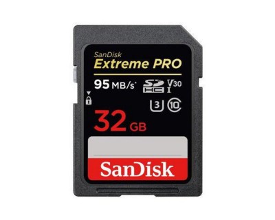 SanDisk Carte SDHC Extreme Pro UHS-I V30 32gb