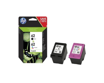 HP 62 (Noir, Jaune, Cyan, Magenta, 2 pièce)