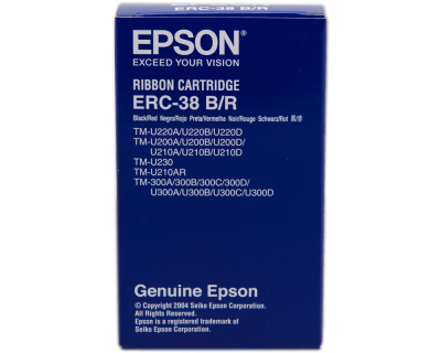EPSON ERC 38BK/R Ruban encreur (Noir / Rouge)