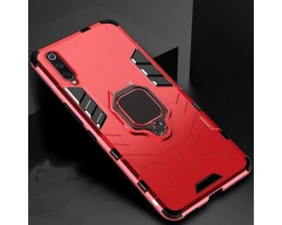 Coque Samsung Galaxy S8 - Coque Antichoc Magnétique Cas TPU Rouge + Béquille